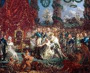 Louis-Philippe Crepin Louis XVIII relevant la France de ses ruines Sweden oil painting artist